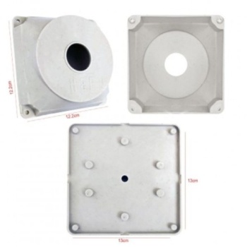 Beyaz kare Buat Kamera Montaj Kutusu Taban Dahil 100LÜ PAKET